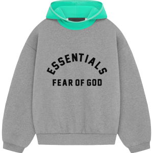 Fear Of God Gray Essentials Hoodies