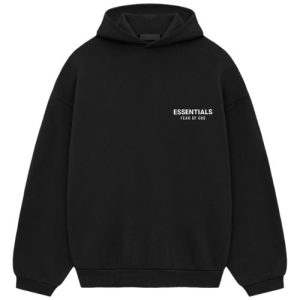 Black Essentials Hoodie